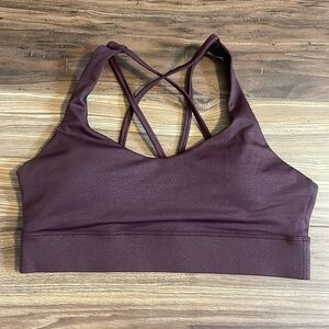 Zyia fig strap back bra